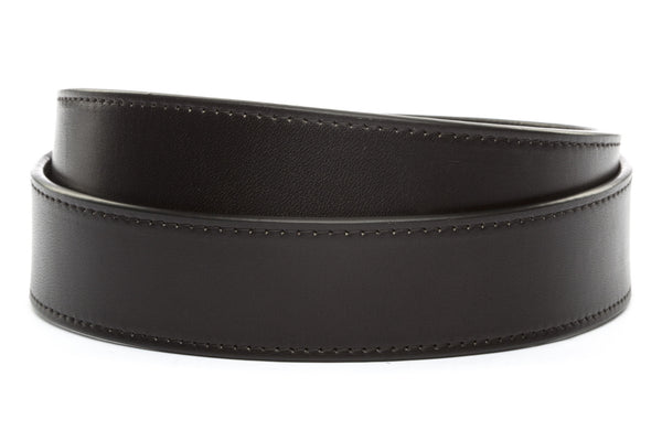 1.5" Black Vegetable Tanned Leather Strap