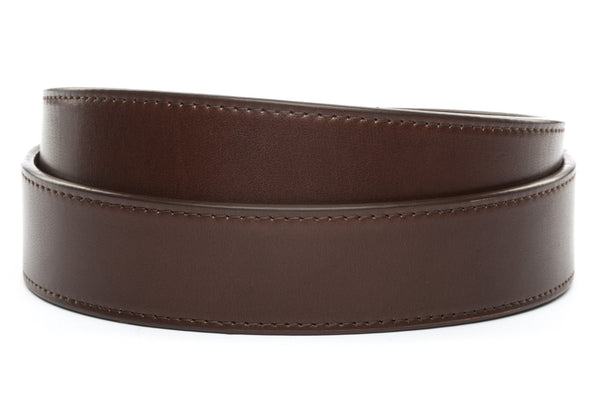 1.5" Chocolate Vegetable Tanned Leather Strap