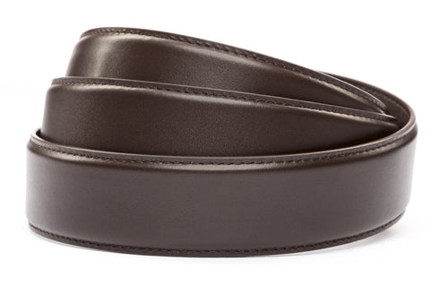 1.5" Dark Brown Leather Strap