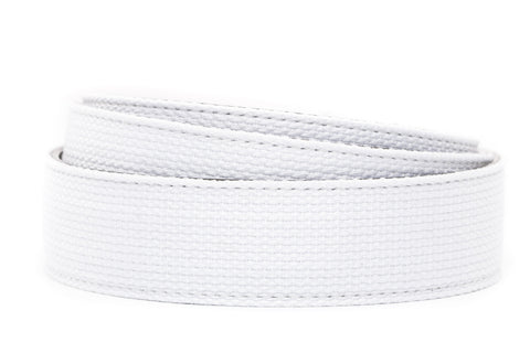 1.5" White Canvas Strap