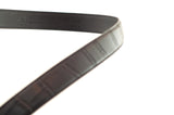 1.25" Black Faux Croc Strap