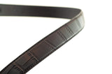 1.25" Black Faux Croc Strap