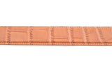 1.25" Light Brown Faux Croc Strap