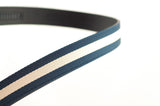 1.25" Navy-White Stripe Cloth Strap