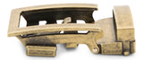 1.25" Traditional Buckle in Antiqued Gold