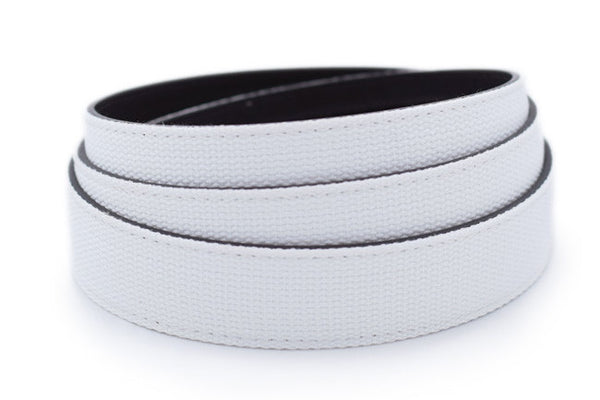 1.25" White Canvas Strap