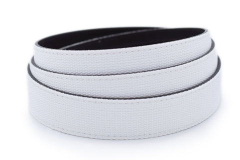 1.25" White Canvas Strap